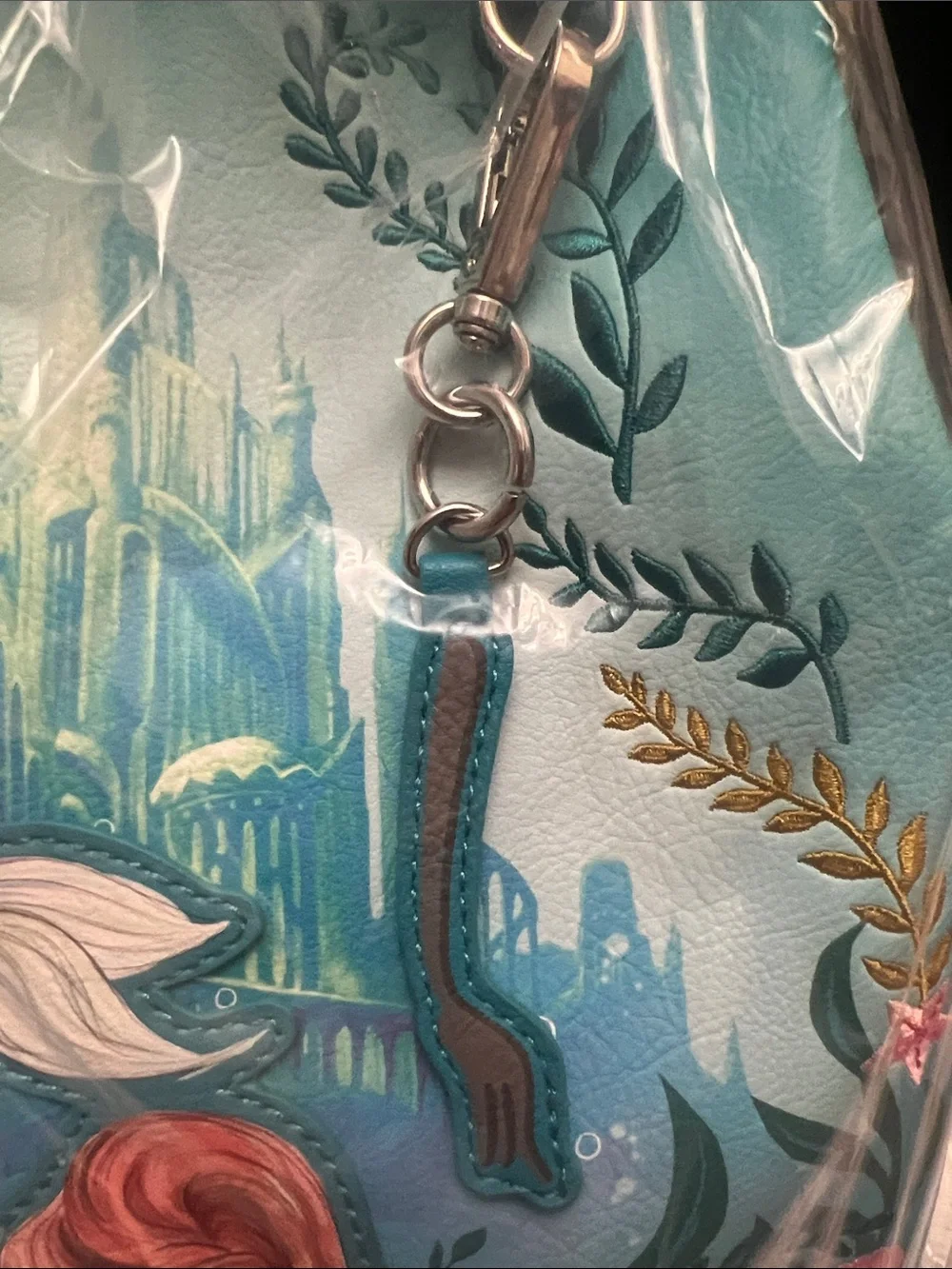 🧜🏼‍♀️ NWT-Loungefly Disney The Little Mermaid Ariel Kisslock Mini Backpack